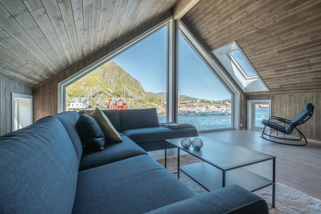 Seafront New Cabin In Lofoten Ballstad Exterior foto