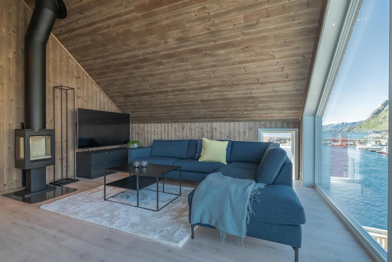Seafront New Cabin In Lofoten Ballstad Exterior foto
